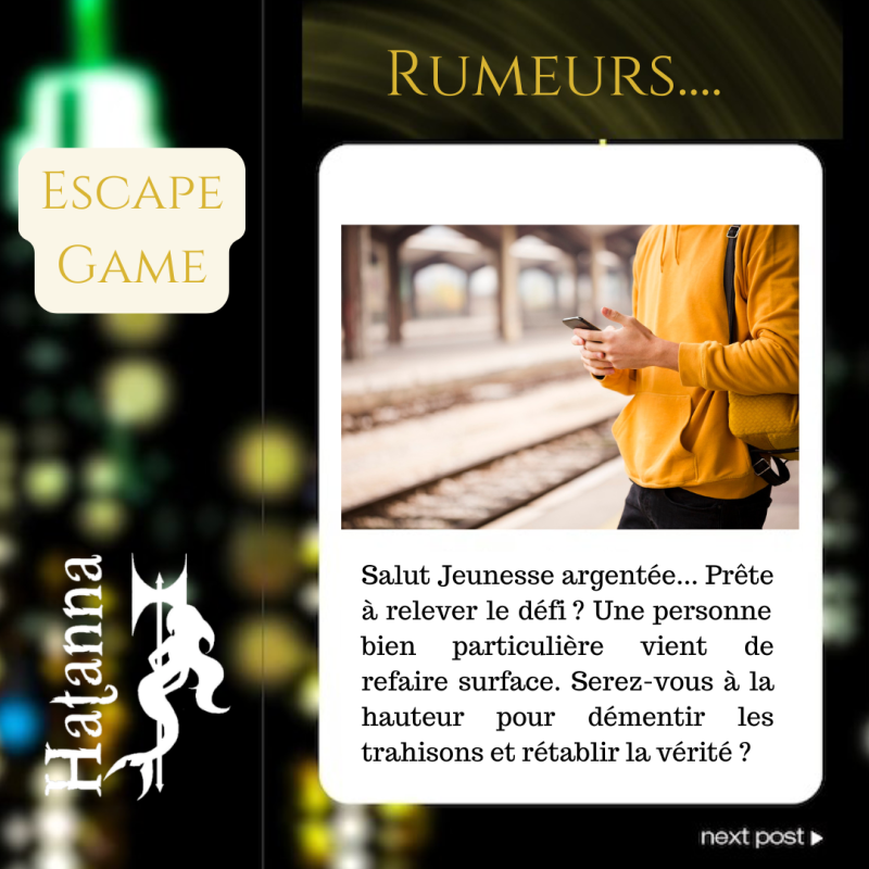 Escape Game Rumeurs